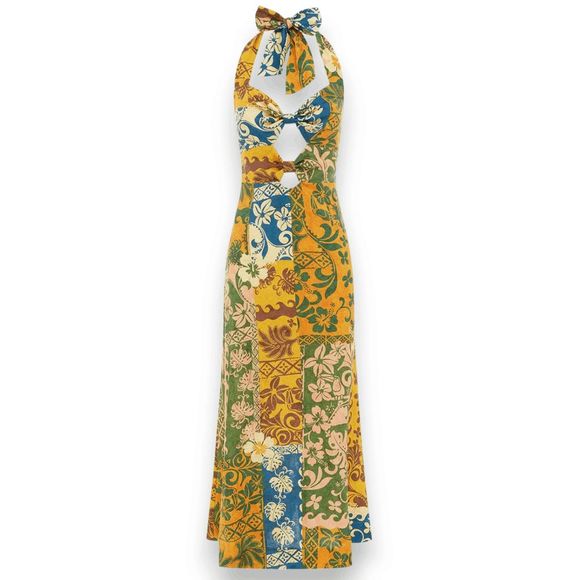 Alemais Multicolor Floral Midi Dress - Picture 3 of 13